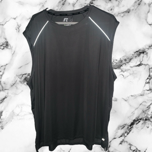 Mens Russell Training Fit Tank Top Dri-Power 360 Gray Size 3X